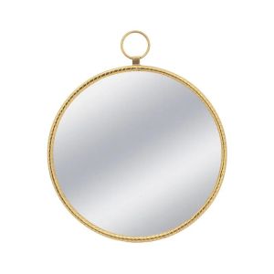 Стенно огледало с метална златна рамка 41*2.5*79