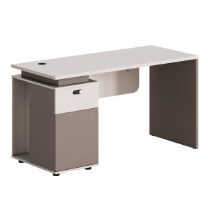 ОФИС БЮРО ЛЯВ ШКАФ NEWLINE HM18274L МЕЛАМИН В КРЕМАВ БЯЛО-СВЕТЛО КАФЯВО 120X60X75ВСМ.