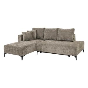 РАЗТЕГАТЕЛЕН ДИВАН MAGNUS ДЕСЕН ЪГЪЛ КАФЯВ ПЛАТ 240X160X90СМ