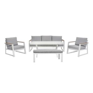 СЕТ ЗА ДНЕВНА ОТ 5 ЧАСТИ, МАЯ, БЯЛ ЦВЯТ