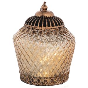 Настолен часовник Метал с размери 17x6x17см