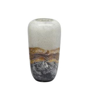 Настолен часовник Мост в натурален цвят метал-дърво с размери 29х7х27см