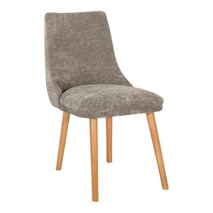 Фотьойл Агнес в тъмно сив цвят дамаска с размери 66х73х77см