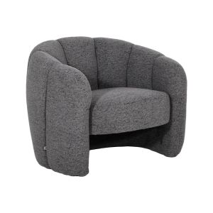 Кръгла табуретка New Lux в кафяв цвят с размери 46х46х43см