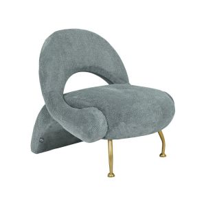 Кръгла табуретка New Lux в черен цвят с размери 46х46х43см