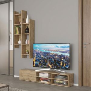 ХОЛНА ГАРНИТУРА SARONA, ДЪБ, 150X35X160 СМ