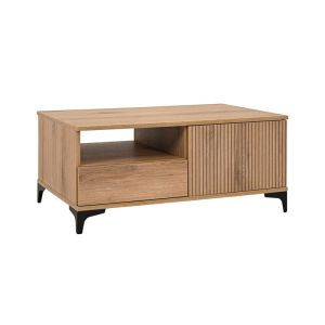 Настолен часовник Стария град в натурален цвят метал-дърво с размери 22.5х12х30.5см