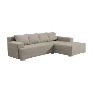 ЪГЛОВ ДИВАН NIRVANA БЕЖОВ ЦВЯТ 267X178X75СМ