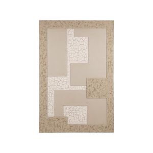 3d абстрактна картина платно, бежово - светло кафяво, 80x120 см