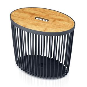 CLUBO ANTHRACITE BASKET WITH LID 30 L
