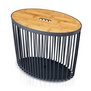 CLUBO ANTHRACITE BASKET WITH LID 55 L