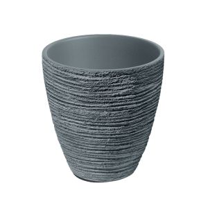 DEFORA CONCRETE GREY PLASTIC FLOWER POT 47X47X48CM