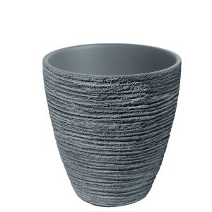 DEFORA CONCRETE GREY PLASTIC FLOWER POT 60X60X60CM