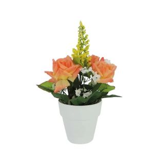 Fl-9 flowerpot with salmon arrangement - h22 cm