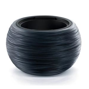 FURU ANTHRACITE PLASTIC FLOWER POT L 38X23 CM