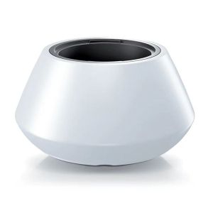 HEOS WHITE PLASTIC FLOWER POT L 58X30 CM