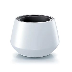 HEOS WHITE PLASTIC FLOWER POT L44X30 CM