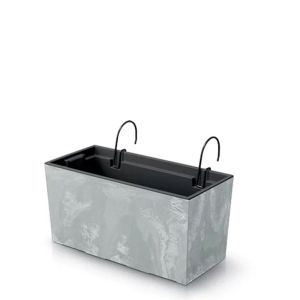 URBI CASE BETTON EFFECT W CONCRETE PLASTIC POT 39.5X18.5X19.5 CM