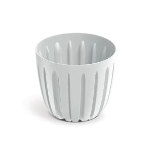 WARIO WHITE PLASTIC FLOWER POT 17X15 CM