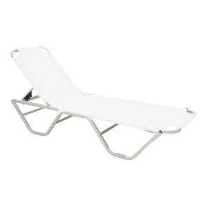 ALUMINUM CHAIR DESSIE, WHITE, 59.5X193X29.5 CM