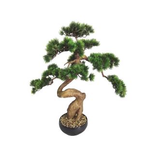 Bonsai tree small green pine in a pot - 68x35x67cm 2/kib