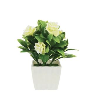 White flower in a pot 7x16cm 1/192kib