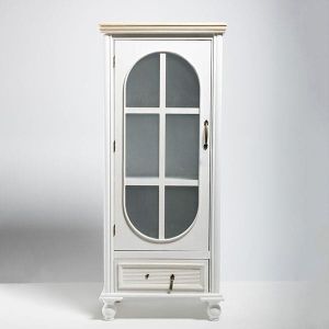 Витрина бяла с 1 чекмедже и 1 врата 48x32x115см