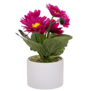 DECORATIVE GERBER IN CERAMIC POT 20 CM