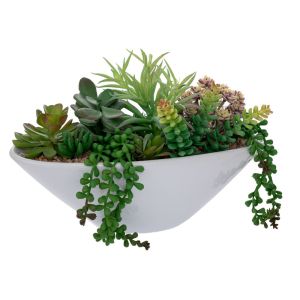 DECORATIVE SUCCULENT IN CERAMIC POT 20.5 CM