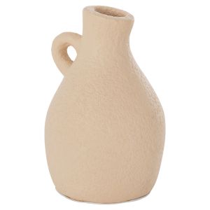 Decorative vase Hm4667.02l terracotta in creamy white - Φ14x21hcm.