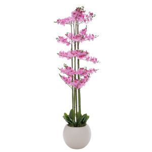 DECORATIVE PINK ORCHID PHALAENOPSIS IN CERAMIC POT 190 CM