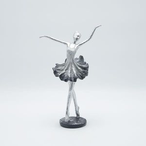 Decorative sculpture figure made of polyresin with a gold surface 16x9x26cm