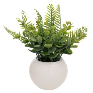 DECORATIVE PLANT 15 CM IN CERAMIC POT 9X7 CM