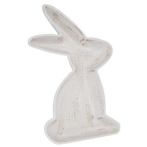 ДЪРВЕН ПОДНОС С ФОРМА ЗАЕК 20X30X4CM