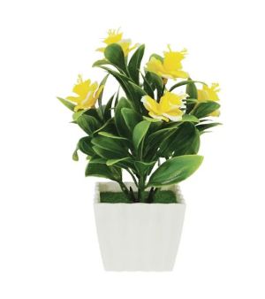 Yellow flower in a pot 7x16cm 1/192 box