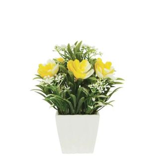 Yellow flower in a pot 8x21cm 1/120kib