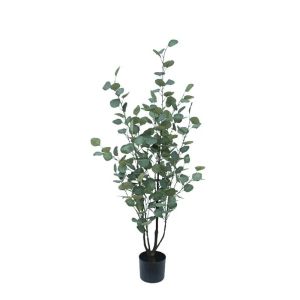 Green eucalyptus tree in plastic flower - h120 cm 4/box