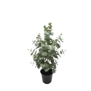Green eucalyptus tree in plastic flower - h65 cm 6 pieces/box