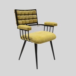 Velvet chair brown 60x67x49x87.5cm