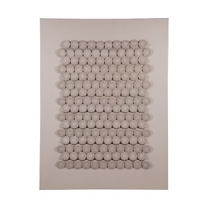 Картина кръгове бели 90x3.5x120см