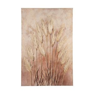 Картина платно, пшенично бежово - розово 80x120см