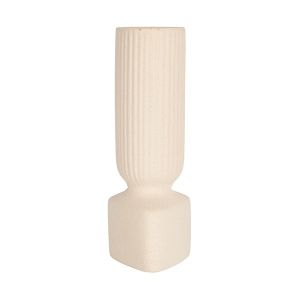 Ceramic vase beige 9x8.7x25.5cm