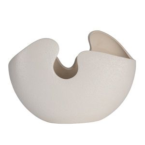 Керамична саксия бяла 29.5x13.3x20.7