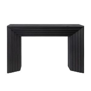 Конзола дървена черна 120x31x80см