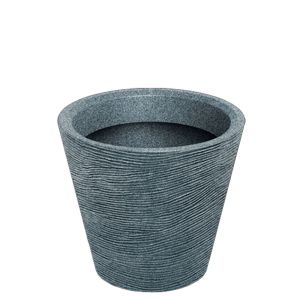 КРЪГЛА ГРАНИТНА ПЛАСТМАСОВА САКСИЯ TUBRA 40X40X34 СМ