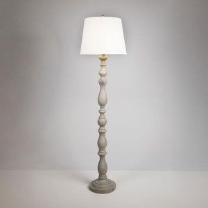 Лампион от полирезин бяло-светло сиво 42.5x155см