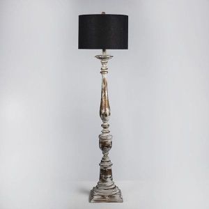 Лампион от полирезин черно-бяла 42x159см