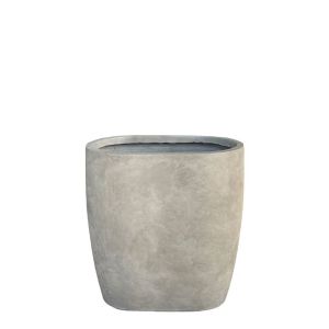 Lightweight cement pot, beige, small - 58x37x58cm