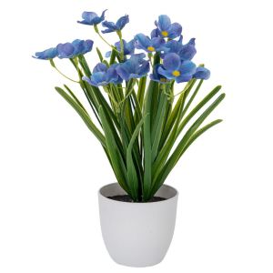 PURPLE FLOWERS IN PLASTIC POT 10X9X28 CM