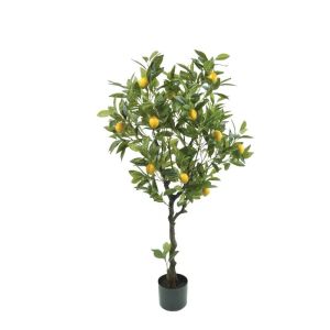 Lemon tree real touch in flowers - h125 cm 1/2 box